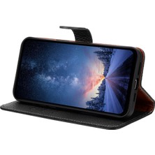Cool-M Samsung Galaxy Xcover7 Pro Cüzdan Standı Litchi Dokulu  Inek Derisi Kapaklı Telefon Kılıfı (Yurt Dışından)