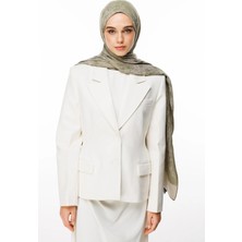 Sahra Desen Çift Taraflı Şal Haki-Somon