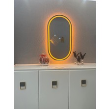 Oval Dokunmatik LED Işıklı Duvar Aynası