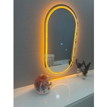 Oval Dokunmatik LED Işıklı Duvar Aynası