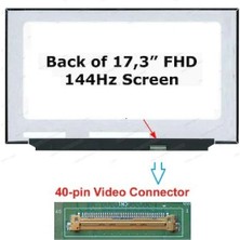 Qpart Monster Abra A7 V12.3  17.3 40PIN Fhd IPS 144Hz Ekran