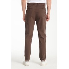 Yüksek Bel Pamuklu Chino Pantolon