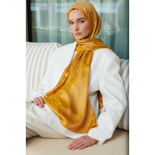 Moren Desen Shine Line Şal Vizon-Hardal