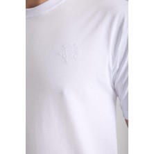 Erkek %100 Pamuk Relax Kaplumbağa Nakışlı T-Shirt