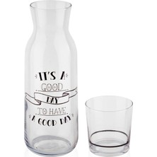 Decorium Good Day 1200 ml 2 Parça Başucu Sürahisi 9-01050094
