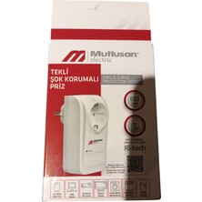 Mutlusan Ri-Tech Tekli Akım Korumalı Priz