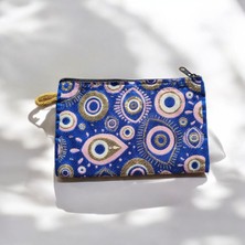 Şık ve Kompakt Mavi Makyaj Çantası, Kolay Taşıma ve Düzen Sağlayan Tasarım