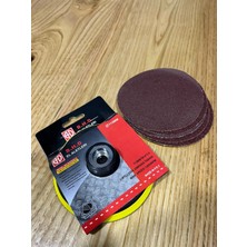 Cırtlı Disk Zımpara Tabanı + 5 Adet 60 Grit Zımpara
