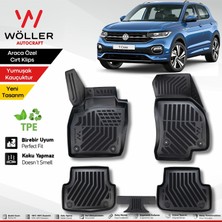 Wöller Vw T Cross Paspas 2022 Sonrası 3D Havuzlu Wöller Paspas