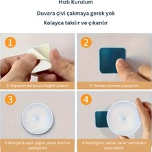 USB Şarjlı LED Gece Lambası – Hareket Sensörlü, Ayarlanabilir Parlaklık, Mıknatıslı Kablosuz Işık X2