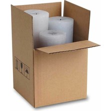 30X25X12 cm Esmer Tek Oluklu A-Box Taşıma Kolisi 20 Adet