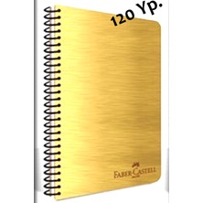 Spiralli Çizgili Defter Metalik Renkler 1 Adet