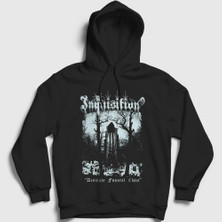 Presmono Unisex Siyah Desolate Funeral Chant Inquisition Kapüşonlu Sweatshirt