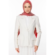 Mayra Desen Çift Taraflı Şal Bordo-Mint Yeşili