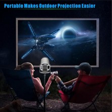 Taşınabilir Android Sinema Projeksiyon Wifi Destekli En Güncel Sürüm Akıllı Projektör Beyaz Hd