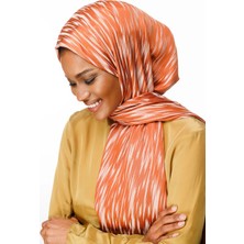 Selis Desen Çift Taraflı Şal Tarçın-Bej