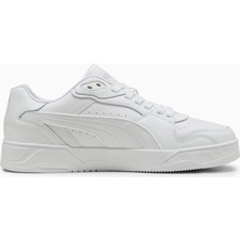 Puma Rbd Break Low Beyaz-Gri Erkek Sneaker Ayakkabı Düz Tabanlı Suni Deri Konforlu Tasarım
