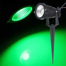Elektrikle Çalışır 10 Watt Yeşil Işık Ampul Dahil Metal Gövde Fonksiyonlu Bahçe Duvar ve Çim Armatürü
