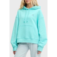 Tommy Jeans % 100 Pamuk Relaxed Fit Kapüşonlu Sweat Bayan Sweat DW0DW19414 L61