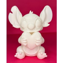 Stitch Figür Boyama Seti | 15 cm | 3D Yazıcı Üretimi 6 Renk Akrilik Boya 2 Fırça