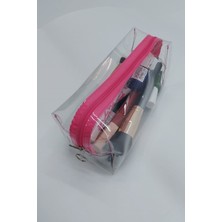 Şık Pembe El Çantası Kozmetik ve Seyahat Organizeri