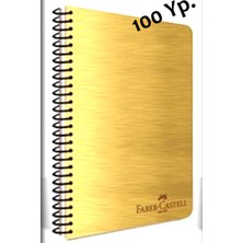 Spiralli Çizgili Defter Metalik Renkler 1 Adet