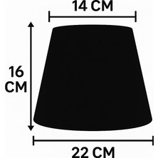 Eslight Avangart Abajur Başlığı 22CM