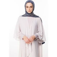 Henna Desen Çift Taraflı Şal Lacivert-Bej