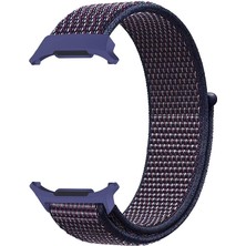 Samsung Galaxy Watch Ultra (47MM) Uyumlu Ayarlanabilir, Nefes Alan Cırtlı Kumaş Kordon