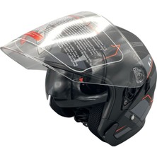 Jk 526 Güneş Vizörlü Yarım Kask