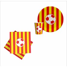 Taraftar (Galatasaray) 8 Tabak, 8 Bardak, 10 Peçete