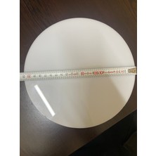 Pleksi Aksesuar 3’lü Beyaz Resim Paleti Seti (21X21 Cm) Çapında Düz