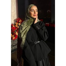 Nora Desen Çift Taraflı Şal Haki-Somon