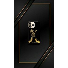 Siyah Desenli Gold Z Harfi Ip 12 Pro Max
