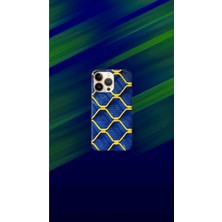 Sarı-Lacivert Desenli Kılıf Tasarımı-2 Ip 13 Pro Max