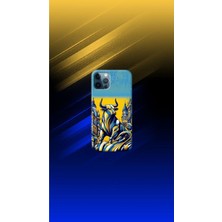 Sarı-Lacivert Desenli Kılıf Tasarımı-5 Ip 12 Pro Max