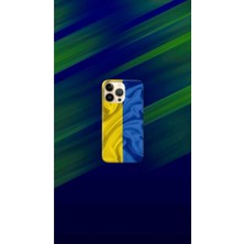 Sarı-Lacivert Desenli Kılıf Tasarımı-6 Ip 13 Pro Max