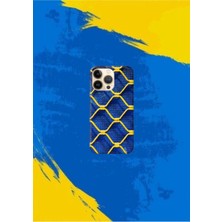 Sarı-Lacivert Desenli Kılıf Tasarımı-2 Ip 16 Pro