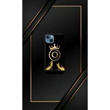 Siyah Desenli Gold C Harfi Ip 13 Uyumlu