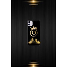 Siyah Desenli Gold I Harfi Ip 12