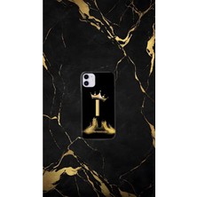 Siyah Desenli Gold A Harfi Ip 11