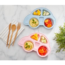 Büro Ev Ofis Bebek Beslemesi Için Sevimli Araba Motifli Mama Tabağı