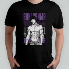 Baki Hanma Unisex %100 Pamuklu Bisiklet Yaka T-Shirt Model 3