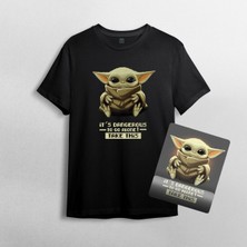Yoda - Take This %100 Pamuklu Bisiklet Yaka T-Shirt ve Mousepad Seti
