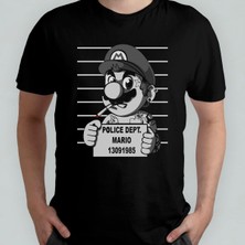 Super Mario Bros %100 Pamuklu Bisiklet Yaka T-Shirt Model 7