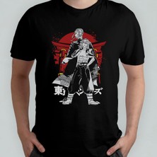 Tokyo Revengers Anime Manga Unisex %100 Pamuklu Bisiklet Yaka T-Shirt Model 6