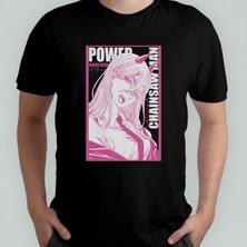 Chainsaw Man %100 Pamuklu Bisiklet Yaka T-Shirt Model - 5