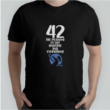 Hitchiker's Guide To The Galaxy - Otostopçunun Galaksi Rehberi %100 Pamuklu Tshirt