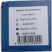 Revo Filament 3D Yazıcı 1.75 mm Hyperspeed Pla gri 1kg 