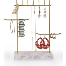 Şık Beyaz Tasarım Detaylı Takı Standı, Zarif ve Kullanışlı Aksesuar Parçası